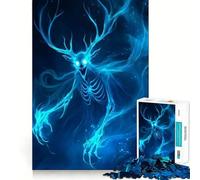 Puzzle Wendigo Monstre 1000 Pièces pour Adultes Jeu de logique Découpe de précision Bords Lisses pour Les réunions de Famille (38x26cm)