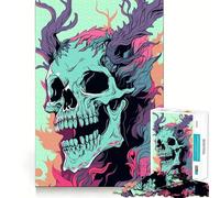 Puzzle Wendigo Pastel Vector Art 1000 pièces Jeu de Concentration mentale Découpe de précision Bords Lisses Jeu de Construction de Liens significatifs (38x52cm)