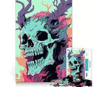 Puzzle Wendigo Pastel Vector Art pour Adultes,1000 pièces,Jeu de mémoire et de réflexion,découpe Laser pour Un Assemblage Parfait,Cadeau Unique pour soulager Le Stress (38x26cm)