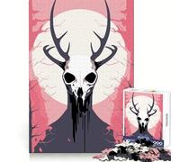 Puzzle Wendigo Vector Art Cryptide 1000 Pièces Réflexion Entraînement Détente Bords Définis Cadeau Touchant (50x75cm)