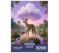 Puzzle Whippet 1000 Pièces pour Adultes Et Enfants, Jeu Ludique Et Instructif, Puzzle Chien Marais, DéCoration, Cadeau Anniversaire 70x50cm/1000pcs