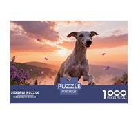 Puzzle Whippet 1000 Pièces pour Adultes Et Enfants, Plaisir Partagé en Famille, Jeu ÉduChatif, Puzzle Bouquet Fleurs Violettes, Décoration Intérieure, Cadeau Adulte 38x26cm/1000pcs