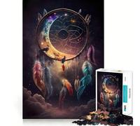 Puzzle Whispers of Dreamcatcher 1000 pièces,Jeu cognitif Amusant,découpe de Haute précision,Cadeau Unique pour soulager Le Stress (38x26cm)