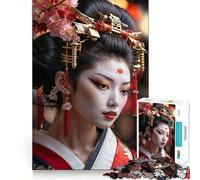 Puzzle Whispers of Kyoto 1000 pièces Jeu de réflexion Stimulant Fixation optimale Défi cérébral interactif pour la Maison (38x52cm)