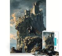 Puzzle Whispers of Ruined Realms 1000 pièces Découpe Laser pour Un Assemblage Parfait Activité de Partage et de Concentration idéale pour Les Proches (38x52cm)