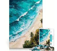 Puzzle Whispers of The Surf 1000 pièces pour Adolescents Jeu de mémoire Amusant,Propre et sans Couture Activité de Groupe relaxante en intérieur (50x75cm)