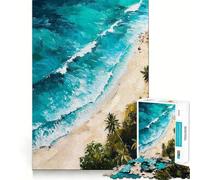 Puzzle Whispers of The Surf pour Adultes,1000 pièces,Jeu Stimulant l'esprit,Format Uniforme,pièces précises,idéal pour Les Voyages (38x52cm)