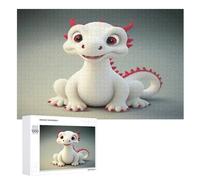 Puzzle White ptérosaure 1000 Pièces pour Adolescents Puzzles Créatif en Bois Jouet Jeu Familial Difficulté Défi （75×50cm）