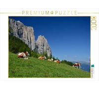 Puzzle · Wiederkäuen unterm Schlern | 2000 pièces · Format assemblé 90 × 67 cm · CALVENDO Puzzle