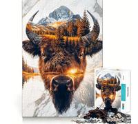 Puzzle Wild Spirit of The Prairie pour Adultes,1000 pièces,pour stimuler la Concentration,Amusant,de Taille Uniforme et avec précision,Une activité de Partage idéale pour Les Proches (38x52cm)