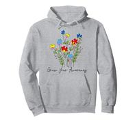 Puzzle Wildflower Développez Votre Conscience | Mois de Sensibilisation à l'Autisme Sweat à Capuche