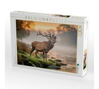 Puzzle · Wildnah, Natur, Die berührt | Hirsch · 2000 pièces · Format assemblé 90 × 67 cm · CALVENDO Puzzle