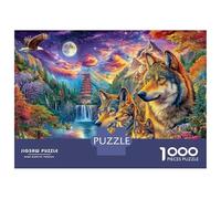 Puzzle Wolf 1000 Pièces pour Adolescents Et Enfants - Difficile Puzzles Jeu De Patience en Famille 52x38cm/1000pcs