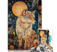 Puzzle Wolf Art 1000 pièces pour Adultes et Adolescents, Jouets éducatifs, Anti-Stress, liste de souhaits avec Père Noël 38x26cm