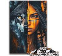 Puzzle Wolf Girl 2000 pièces pour Adultes, Jeu Stimulant et Familial, idéal comme Cadeau pour Toute la Famille (70x100cm)
