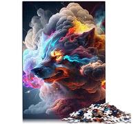Puzzle Wolf in Smoke V 1000 pièces pour Adolescents, Cadeaux en Carton de qualité supérieure, défi à emboîtement précis, Famille 26x38 cm