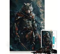 Puzzle Wolf King 1000 pièces pour Adolescents Stimulation Cognitive,Divertissement,Assemblage précis,Aucune pièce détachée,Passe-Temps captivant (50x75cm)
