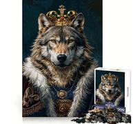 Puzzle Wolf King pour Adolescents, 1000 pièces, pour stimuler l'esprit, se détendre et se Relaxer Assemblage précis (38x52cm)
