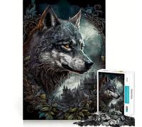 Puzzle Wolf Sweet 1000 pièces Jeu de réflexion Amusant Pièces précises et Parfaitement ajustées Activité relaxante en Groupe à l'intérieur (50x75cm)