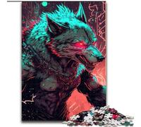 Puzzle Wolf Warrior 1000 pièces pour Adultes et Adolescents, à partir de 14 Ans, décoration d'intérieur, Jeux de Famille, Cadeaux de Noël et d'anniversaire (50x75cm)