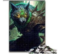 Puzzle Wolf Warrior 1000 pièces pour Adultes et Adolescents, à partir de 14 Ans, décoration d'intérieur, Jeux de Famille, Cadeaux de Noël et d'anniversaire (50x75cm)