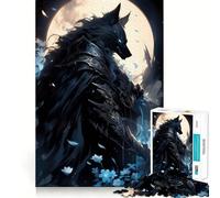 Puzzle Wolfknight 1000 pièces Jeu de mémorisation mentale Découpe de Haute précision Activité Manuelle Défi cérébral interactif pour la Maison (38x52cm)