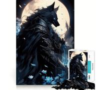 Puzzle Wolfknight pour Adultes de 1000 pièces,Jeu de réflexion Amusant avec Technologie de découpe Laser avancée,défi Stimulant pour Passer Le Temps (50x75cm)