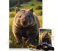 Puzzle Wombat Smile Animals pour Adultes, 1000 pièces, améliore la mémoire, Passe Un agréable Moment de détente, découpe de précision, Cadeau spécial (50x75cm)
