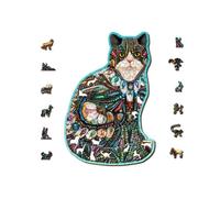 Puzzle En Bois Chat Aux Bijoux 250 Pcs