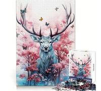 Puzzle Woodland Majesty 1000 pièces pour Adultes, Stimulation Cognitive, détente, Assemblage Solide, Cadeau de Noël Chic (38x26cm)