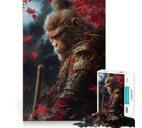 Puzzle Wukong Le Roi Singe 1000 pièces Jeu de logique et de réflexion Découpe Experte Artisanat d'exception Exercice Mental Calme à Faire à la Maison (38x26cm)