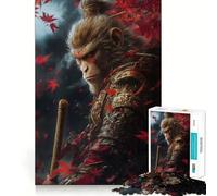 Puzzle Wukong Le Roi Singe 1000 pièces pour Adultes Réfléchissez,entraînez-Vous,jouez ! Assemblage Solide,Aucune pièce ne se détache Cadeau Unique pour soulager Le Stress (38x52cm)