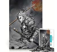 Puzzle Wukong pour Adolescents 1000 pièces Jeu de Stimulation mentale Pièces nettes et sans bavures Facile à Apprendre pour Toute la Famille (38x26cm)