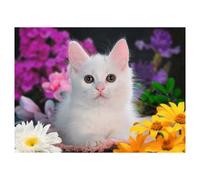Puzzle XXL 100 pièces Chat Pailleté - Un Jeu Éducatif et Amusant pour Enfants