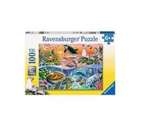 Puzzle XXL 100 Pieces Les Animaux Marins / Ocean - Dauphin - Orque - Tortue - Ravensburger Enfant