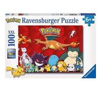 Puzzle xxl 100 pieces les pokemon pikachu mewtwo dracaufeu carapuce bulbizarre - ravensburger enfant G