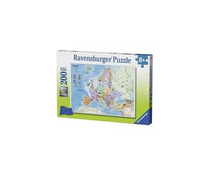Puzzle XXL 200 Pièces - Carte Géographique de l'Europe pour Enfants