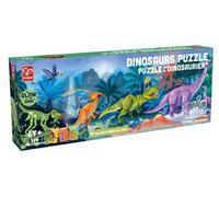 HaPe Puzzle XXL Dinosaures, 200 pièces, phosphorescent, 150 cm, 6+ ans