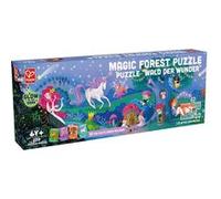 Hape Puzzle Forêt des Miracles Phosphorescent XXL - Puzzle 200 Pièces pour Enfant 6 Ans et Plus - 150 cm Assemblé - Activité Concentration Garçon et Fille - 200 Pièces 1:1, 10 Cartes Anecdotes