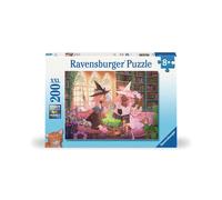 Puzzle XXL de 200 Pièces - Bibliothèque Enchantée pour Enfants