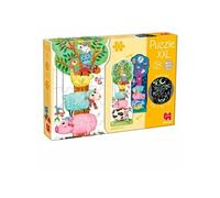 Goula Puzzle XXL - Phosphorescent et Réversible - 27 pièces - Puzzle enfant progressif grand format - A partir de 3 ans