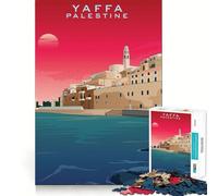 Puzzle Yaffa Palestine Design Art 1000 pièces Jeu de réflexion Amusant Pièces précises et sans Couture Activité relaxante en Groupe à l'intérieur (38x52cm)