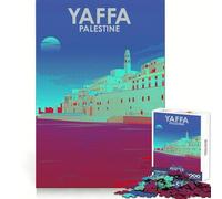 Puzzle Yaffa Palestine Design Art 1000 pièces pour Adultes, idéal pour se détendre, réfléchir et s'entraîner Bords Bien définis Cadeau Parfait (38x26cm)