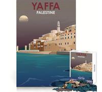 Puzzle Yaffa Palestine Design Art pour Adultes, 1000 pièces, pour développer sa mémoire, se détendre en Toute tranquillité, Bords Nets, Cadeau Unique (50x75cm)