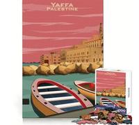 Puzzle Yaffa Palestine Poster pour Adolescents 1000 pièces Concentration mentale Loisirs paisibles (38x26cm)