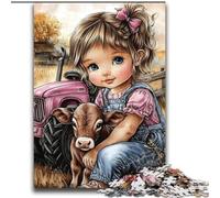 Puzzle Yak et Petite Fille pour Adultes 2000 pièces, à partir de 14 Ans, décoration Murale, Cadeau d'anniversaire de Noël (70x100cm)