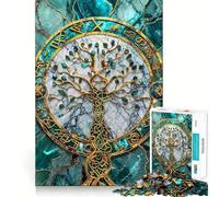 Puzzle Yggdrasil Arbre de Vie 1000 pièces Jeu de réflexion de qualité supérieure,découpé au Laser Exercice Mental Calme à Faire à la Maison (38x52cm)