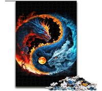 Puzzle Yin et Yang 1000 pièces pour Adolescents, Cadeau d'anniversaire pour Tuer Le Temps, décoration Murale pour Les 14 Ans et Plus (50x75cm)