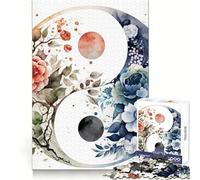 Puzzle Yin et Yang Équilibre pour Adolescents 1000 Pièces Stimule Le Cerveau Temps Libre Heureux Assemblage Ferme Cadeau Saisonnier (38x52cm)