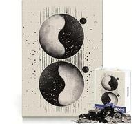 Puzzle Yin Yang Cosmos 1000 pièces Développe la logique, favorise la Pleine Conscience et Offre Un Cadeau attentionné et précis (50x75cm)